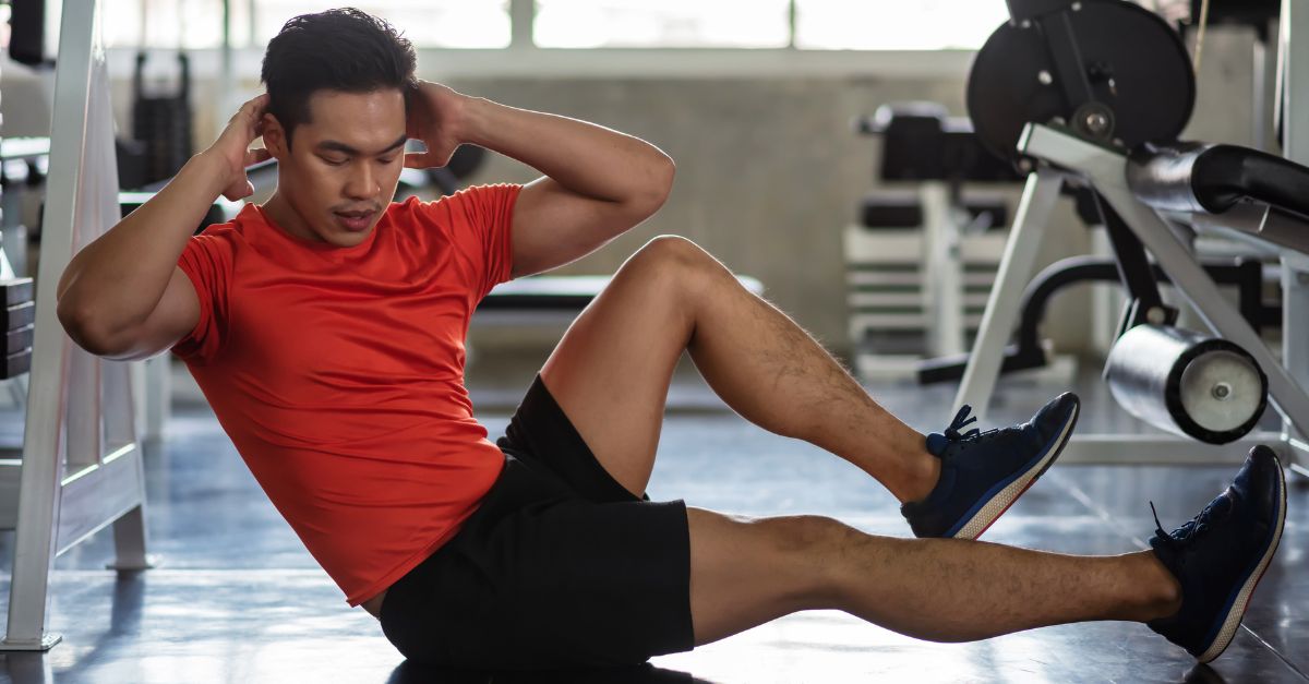 Man engaging in cardiovascular exercise to improve blood flow and vascular health